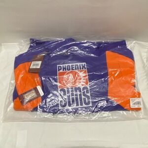 Pheonix Suns NBA Hoodie Medium Colorbock Fleece 2.0 HWC‎ Mitchell & Ness NWT